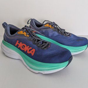 HOKA Bondi 8 - Outer Space/Bellwether Blue Color - Size 11